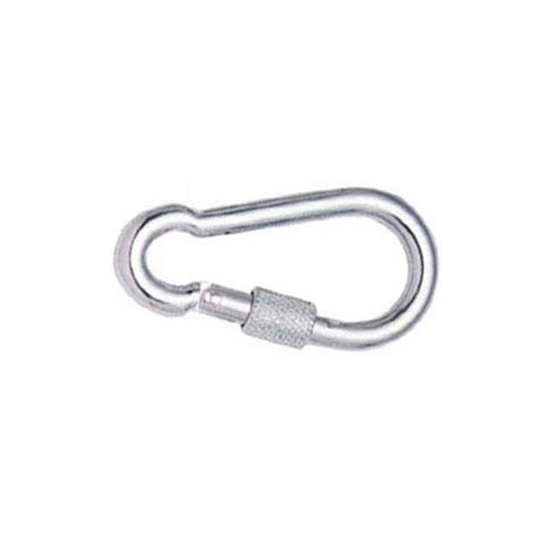 SNAP HOOK WITH SAFETY SCREW STAINLESS STEEL