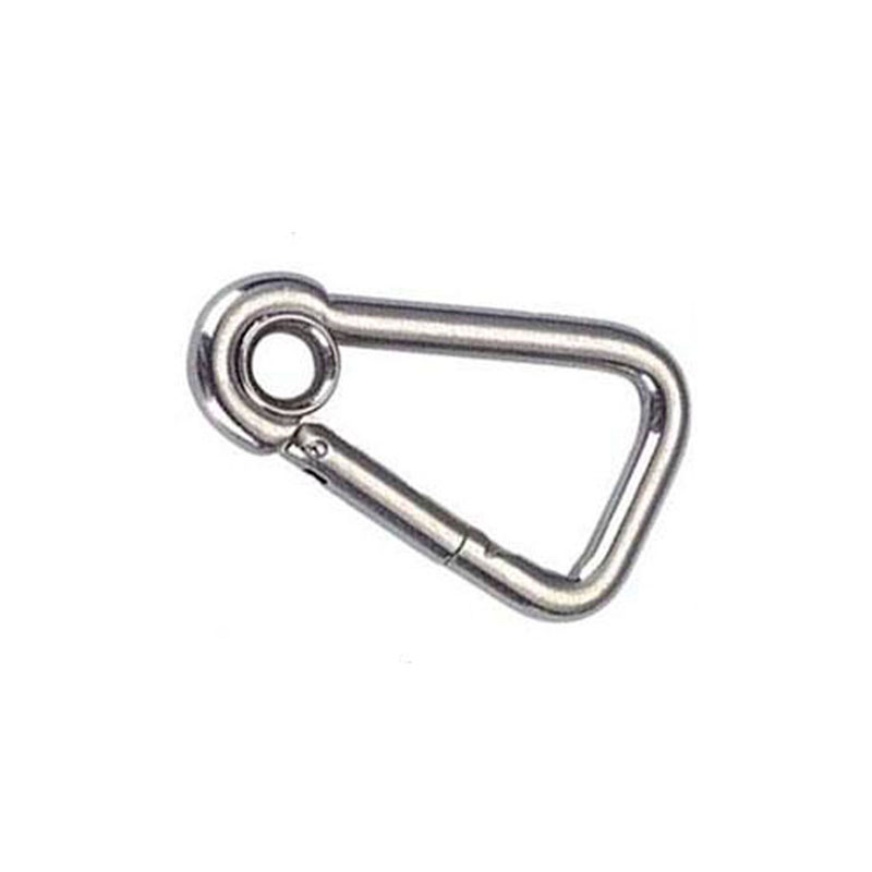 ASYMETRIC  SNAP HOOK WITH EYELET STAINLESS STEEL